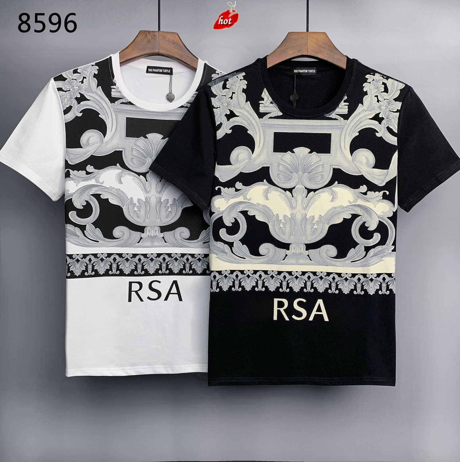 

Mens TShirts 2023SS New Comfortable Breathable Paris fashion Tshirts Summer Tshirt Male 100 Cotton Hip Hop Streetwear Tops Black W dsquare 2 d2 dsqs dsq2s VAF5, White