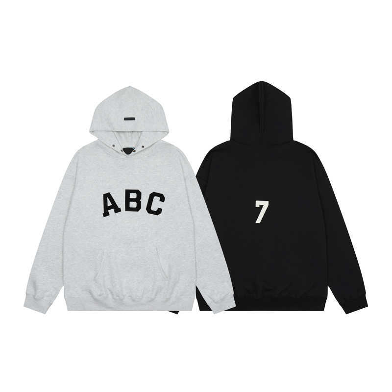 

ESS Hoodies FOG Fashion Brand FEARs OF GOD Season 7 ABC Flocking Terry Hooded Sweater High Street Mens Womens Loose Coat hoody, Shipping fee