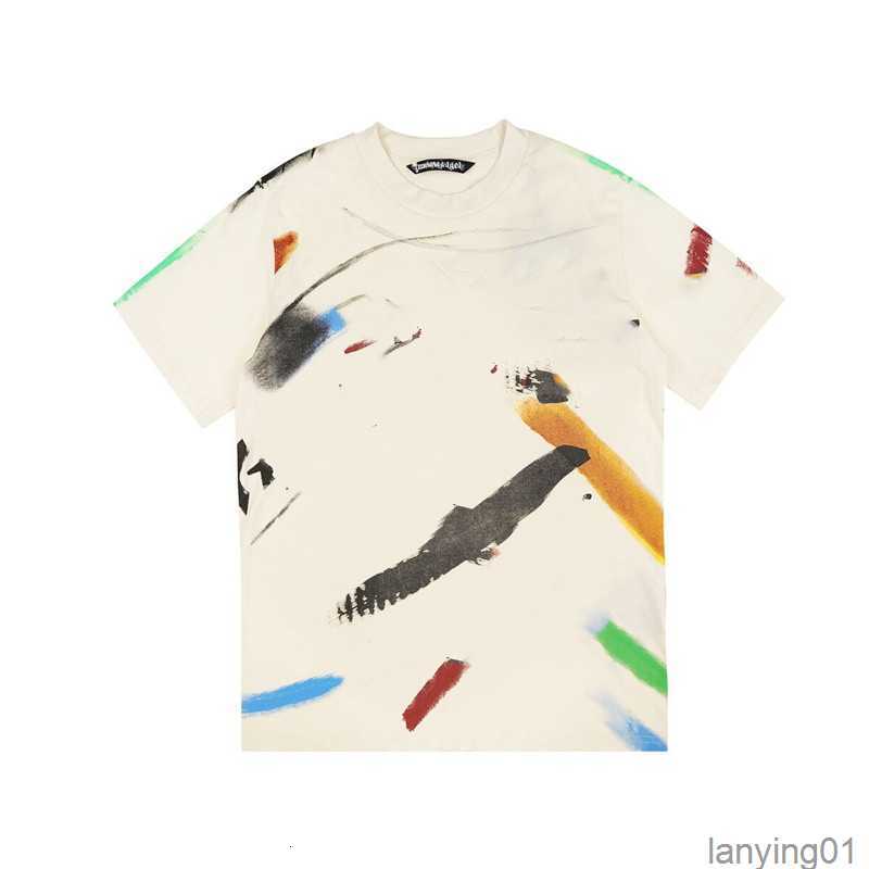 

Angel Men' t Shirts Palm Trendy Decapitated Teddy Bear Print T-shirt Loose and Women' Wear Letter Short Sleeve Doodle