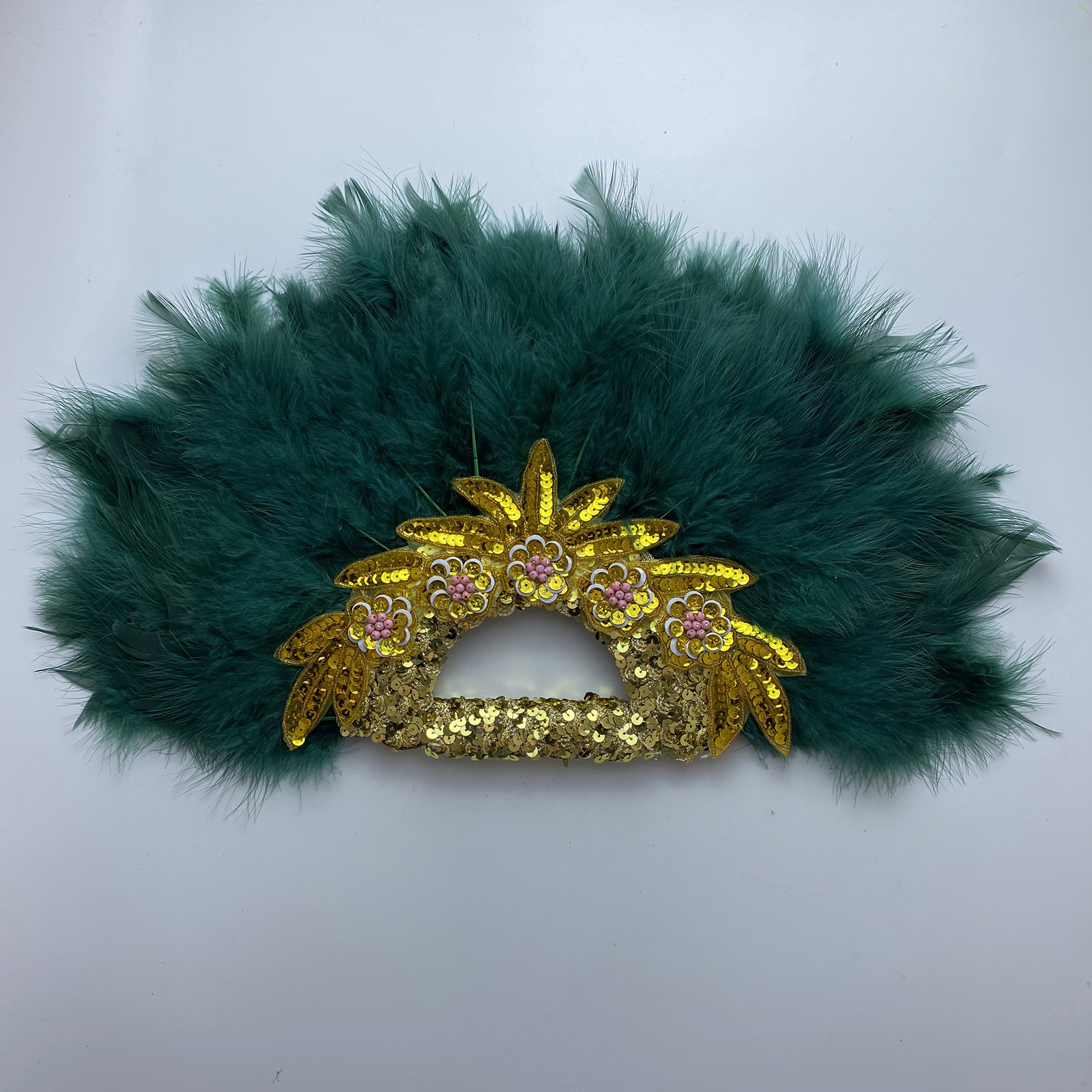 

Decorative Objects Figurines High Quality Big Size Evantaille Mariage Africain Feather Fan Ladies Wedding For Bride Nigerian Handfan 230414