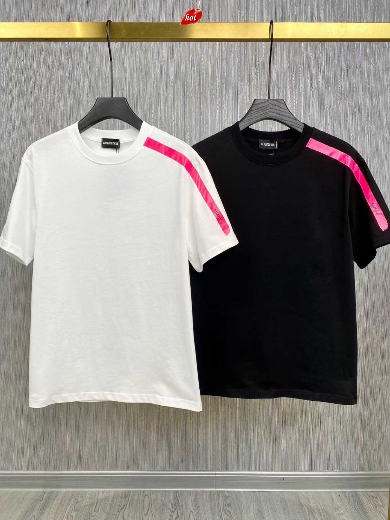 

Mens TShirts Mens Designer T Shirts Black White Sleeve Skater Tshirt Men Summer Fashion Casual Street Tshirt Tops Plus Size MXXXL 68 dsquare 2 d2 dsqs dsq2s KMNP