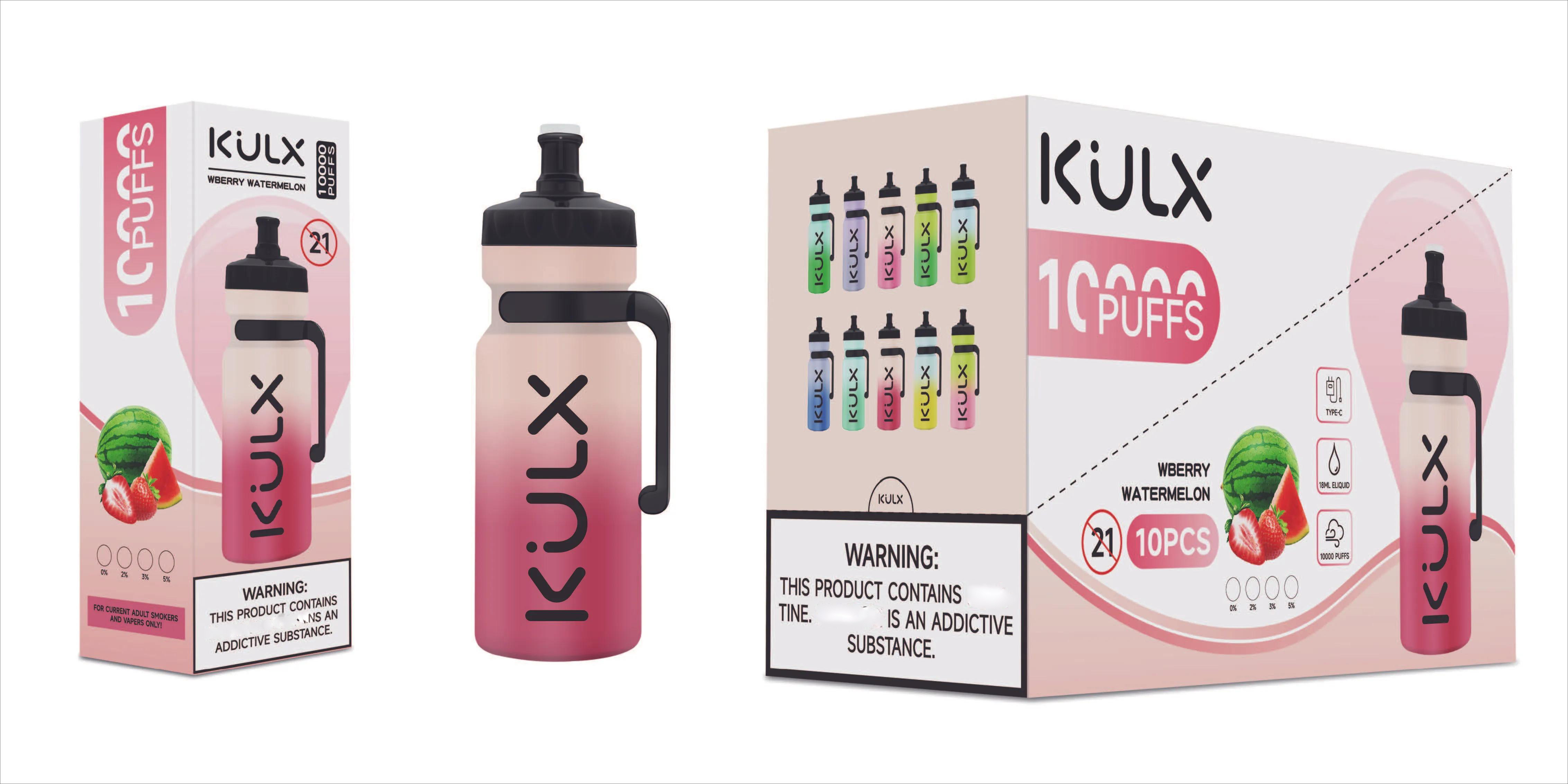 

Puffs 10000 Kulx e cigartte vapes disposable PUFFS Pod 18ML 600MAH Battery Refiled dispoables vaper desechables Vaporizers