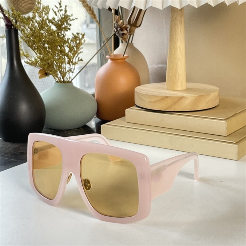 

2023 Italy Luxury Brand Women's Sunglasses Oversized Shield Frame Elegant Eyewear Designer Female Trendy Fashion Eyeglasses