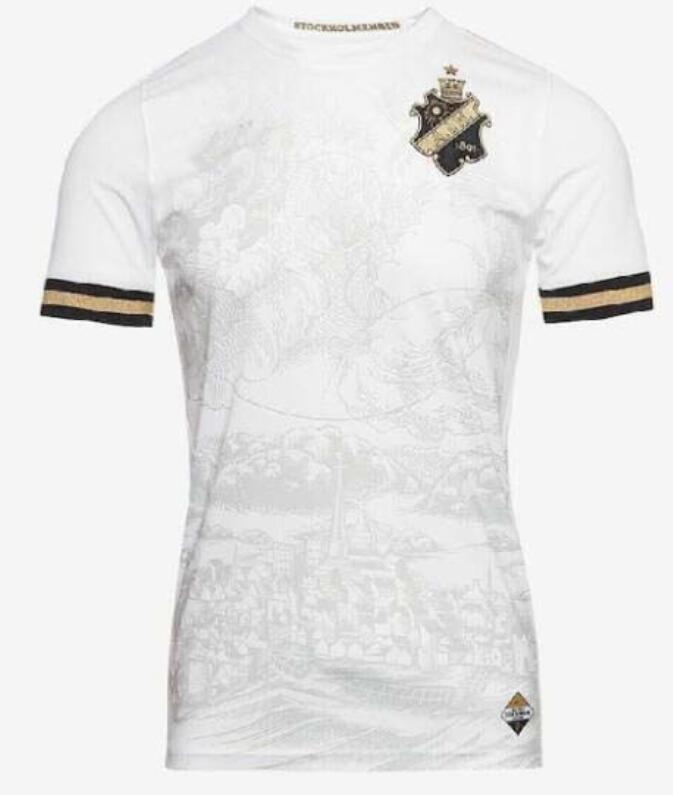 

2023 AIK Solna SOCCER jerseys STOCKHOLM special limited-edition FISCHER HUSSEIN OTIENO GUIDETTI THILL TIHI HALITI 132-year history 23 24 jersey football shirts man, White