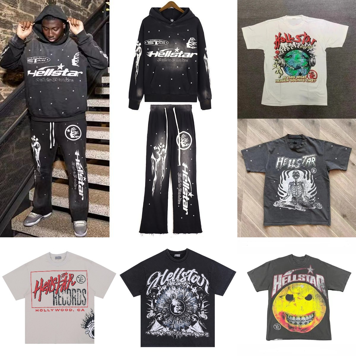 Designer hoodie Vintage Street Graffiti Hip Hop Style High Street Hooded Padded Sweatshirt washed sweatshirts long sleeve hoodies hoodys-image-914291013