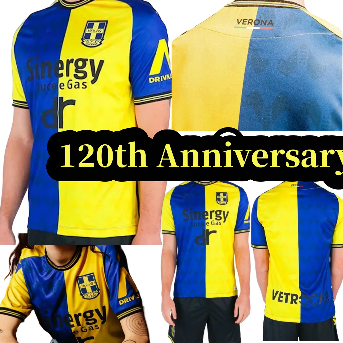 

Hellas Verona 23 24 soccer Jerseys 2023 special 120th Anniversary FARAONI BARAK LAZOVIC KALINIC CAPRARI ILIC SIMEONE home Men football shirts Uniforms s-2XL
