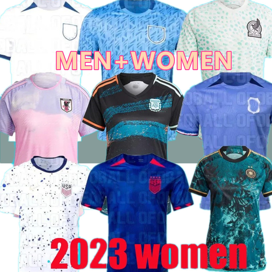 

2023 women's football french USA englands Mexico SWEDEN JAPAN COLOMBIA WOMEN SOCCER JERSEYS SPAIN GERMANY home away 23 24 jersey football shirts lady sets woman men, 2023 germany women