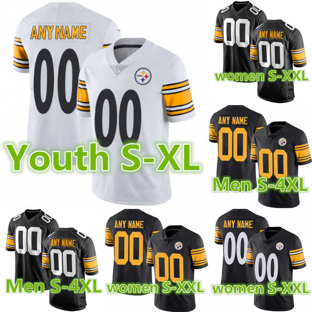 

8 Kenny Pickett jersey Pittsburgh''Steelers''10 Mitchell Trubisky 22 Najee Harris 43 Troy Polamalu 90 T.J. Watt Football Jerseys, Color
