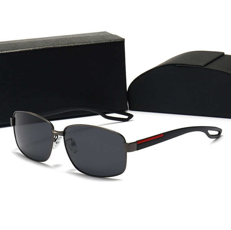 

Luxury prad Sunglasses Polaroid Lenses Designer Women Men Goggles For Beach Driving Pilot Premium Glasses Men Ladies Frame Vintage Metal Sunglass