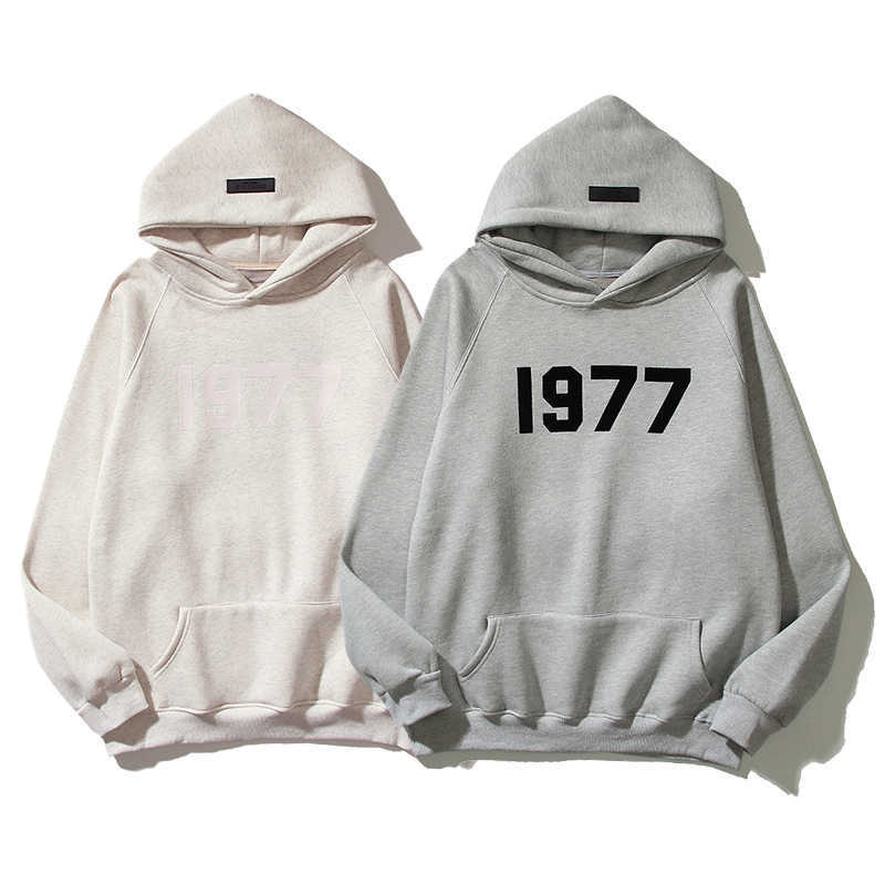 

ESS Hoodies FEARs OF GOD DOUBLE ESSEN FOG Fashion Brand 1977 Flocking Loose Hooded Sweater Mens Womens hoody, Shipping fee