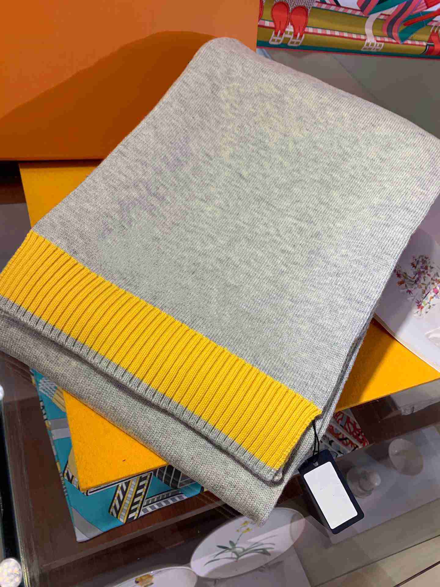 

Designer cashmere scarf men's sports wind autumn and winter outdoor warm knitted bib couple's style casual all-match hot style