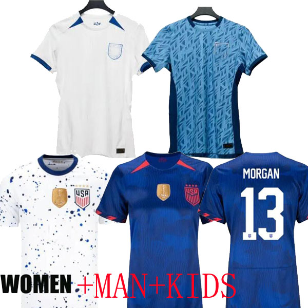 

USAS 2023 ENGlANDS Women Soccer Jerseys Kids Kit PULISIC USMNT 2024 22/23 Maillot France Football Shirts America Player Version Training man Cup SMITH USWNT 4 Stars, Toronto fan version