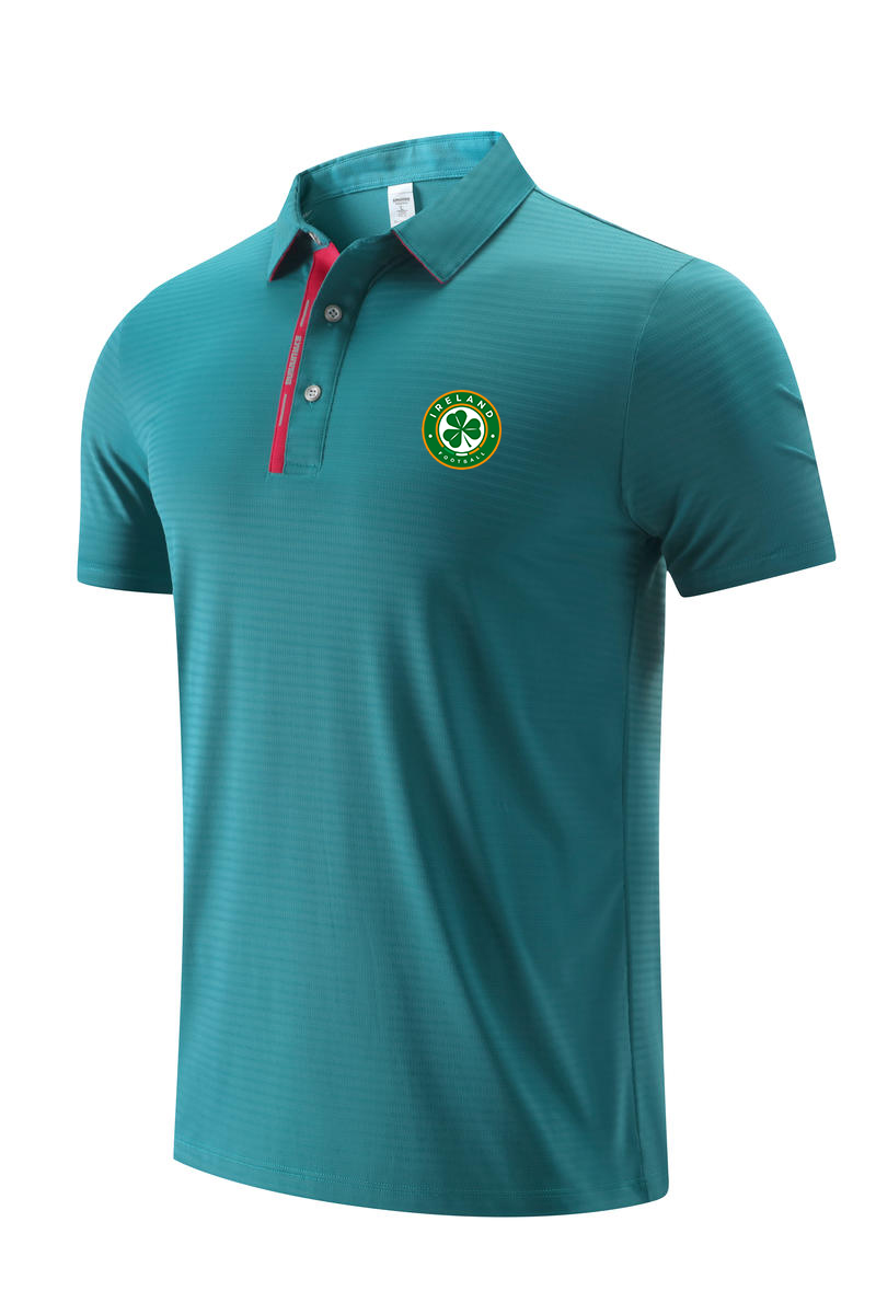 

Ireland POLO Soccer Fans shirts for men and women in summer breathable dry ice mesh fabric sports T-shirt LOGO can be customized., No 3