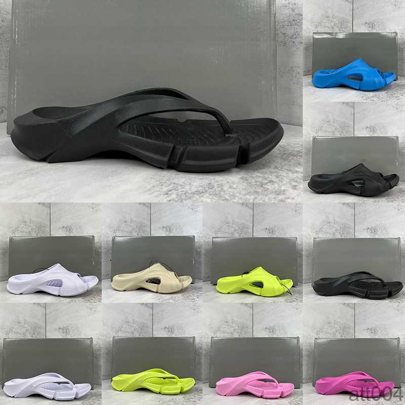 

2023 Summer Sandals For Mens Womens Mold Slides Famous Designer Women Sandale Thong Flip Flops Black White Pink Rubber Mules Scuffs Beach Pool Shoes S balencaigaity