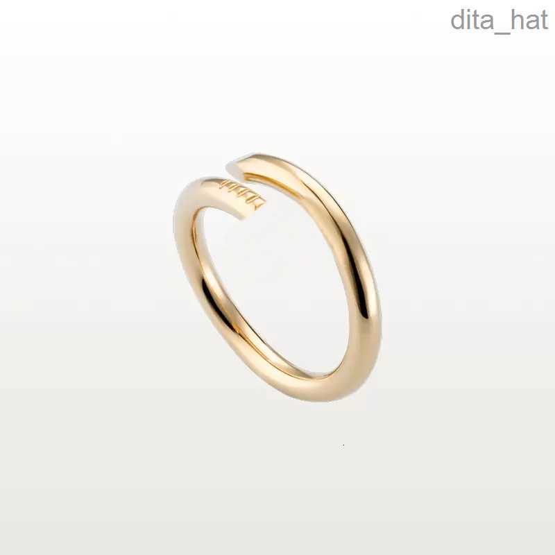 

Designer Nail Ring Luxury Carti Jewelry Midi love Rings For Women Titanium Steel Alloy Gold-Plated Process Fashion Accessories Never Fade Not Allergic