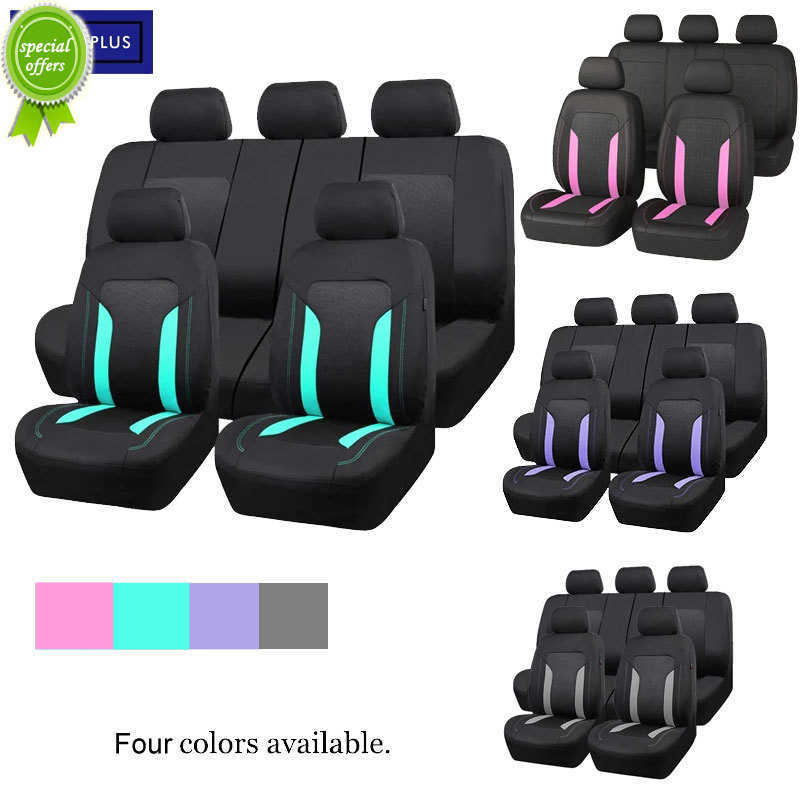 2026 New New Universal Mesh Seat Cover Set Voiture Accessories Interior Unisex Fit Most Car SUV Track Van outdoor With Zipper Airbag Compatible Free
