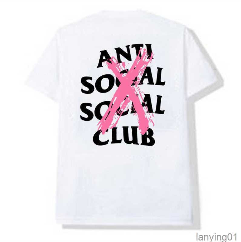 

Designer t Shir Fashion Ani Social Club Cross Prin Casual Shor Sleeve Rocksar Mens Designers for Big Men Luxury, #1