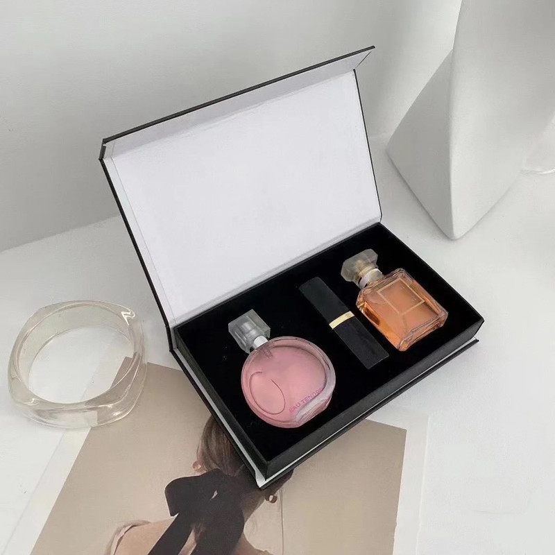 Top selling 3 in 1 Makeup Gift Set Perfume Cosmetics Holiday Gift Collection Waterproof Mascara Eyeliner Cosmetic Matte Lipstick 5pcs 6pcs Make U-image-921066872