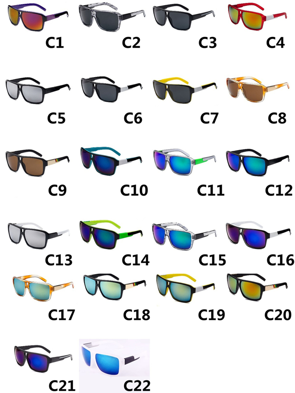 

Brand Square Sunglasses Men Women Designer Sun Glasses Male Female Outdoor Sport Uv400 Eyewear
