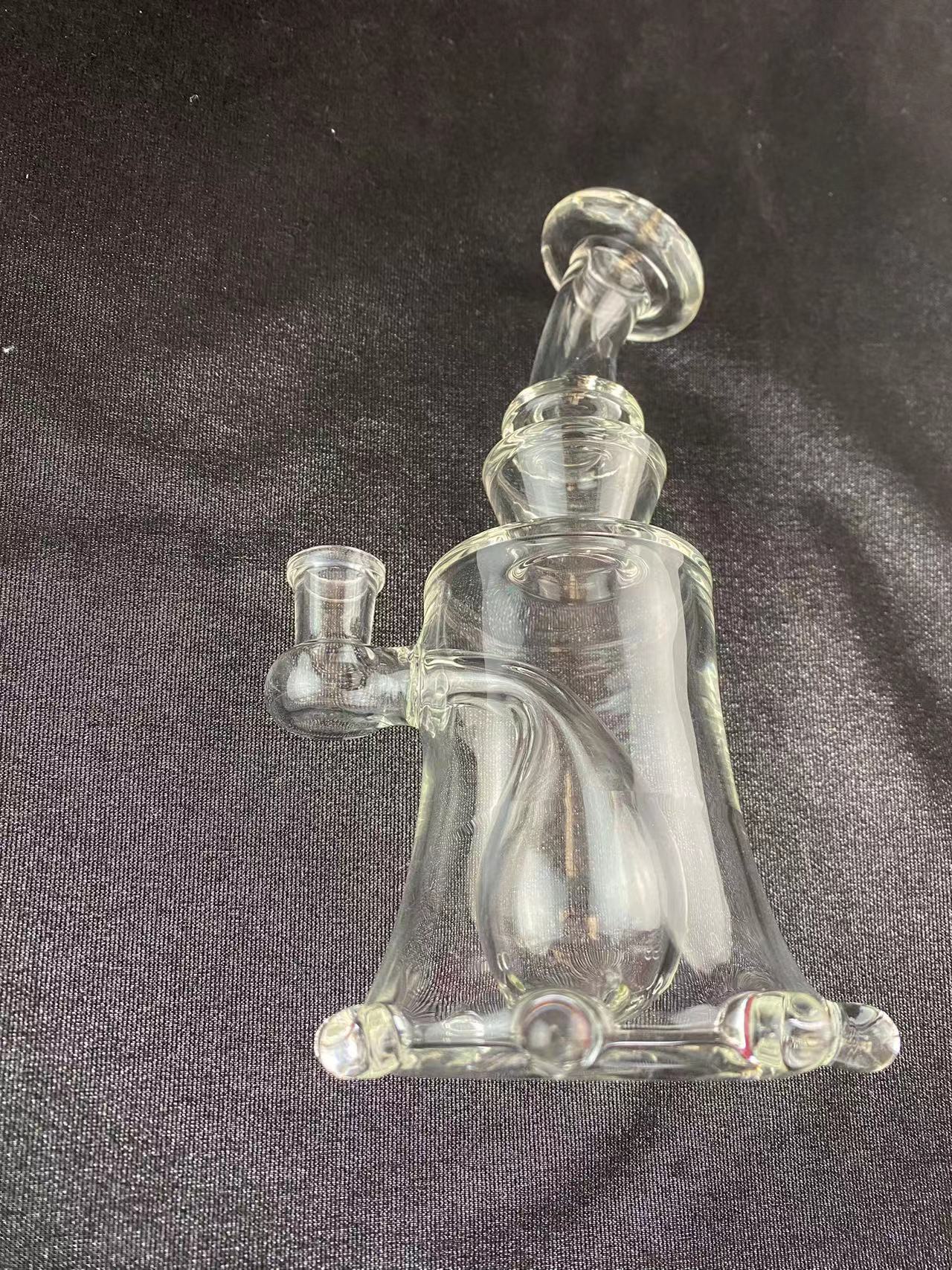 

Glass smoking pipes recycle Style Hookahs Water Pipes with clear color 14mm joint
