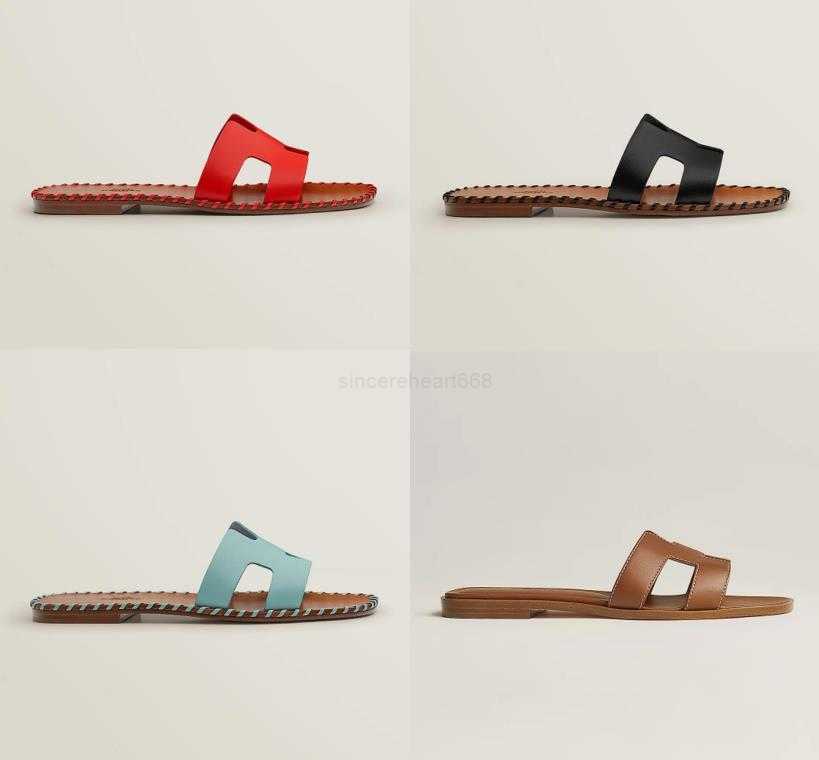 

women Summer slippers designer sandals high-quality flat-bottomed loafers ladies with frame flip flop slide Slideshow 30 colors, 16