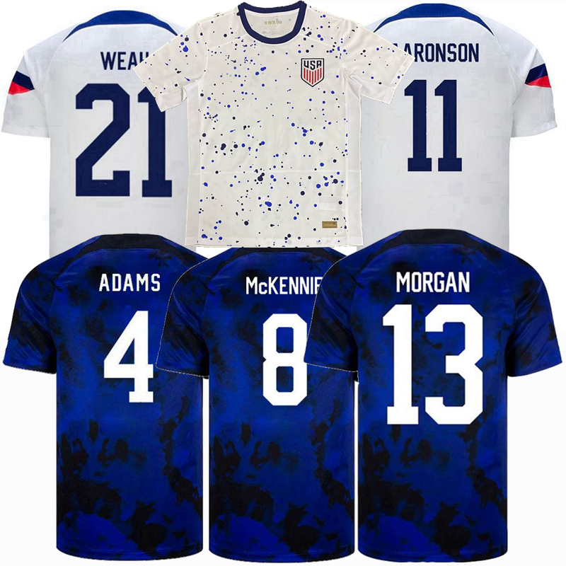 

Player Fans PULISIC national team Soccer Jerseys 2022 2023 2024 USAs United States ADAMS ACOSTA AARONSON REAM REYNA ROBINSON DEST PEPI Football KIDS Men SHIRT 4XL, Home