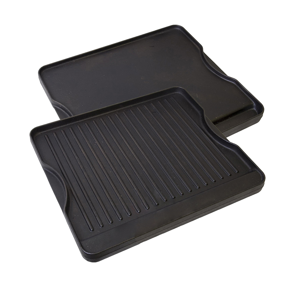 

Cast Iron Reversible Griddle and Grill Cook Top CGG16B working compass