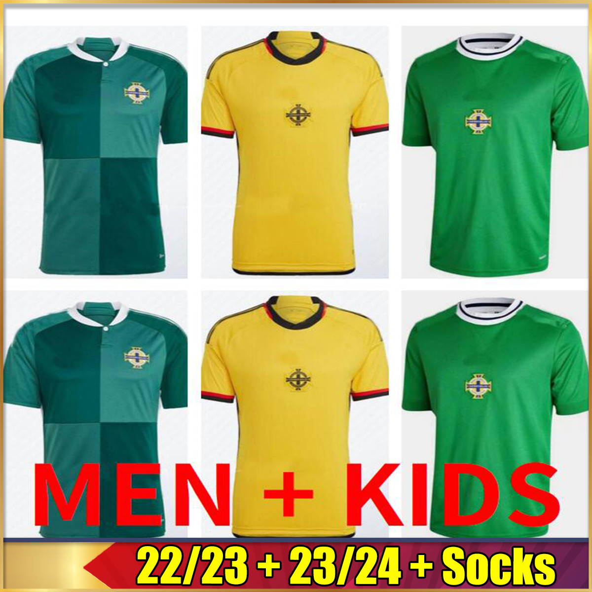 

22 23 Northern Ireland Top quality soccer jerseys men kids shirts McGINN BOYCE LAFFERTY football jersey EVANS DAVIS MAGENNIS, 01
