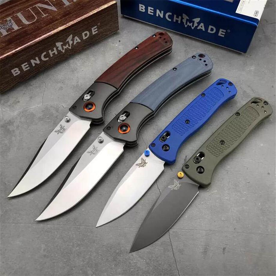 

Benchmade BM15080 535 Crooked River Bugout AXIS Folding Knife 4 00 S30V Clip Point Blade Sandalwood Handles with Aluminum 9248s
