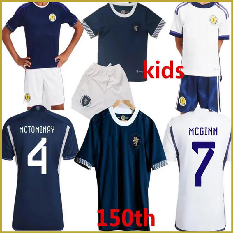 

2023 Scotland 150th Anniversary soccer jerseys blue Special edition TIERNEY DYKES ADAMS football shirt CHRISTIE McGREGOR MCGINN McKENNA men kit kids uniforms
