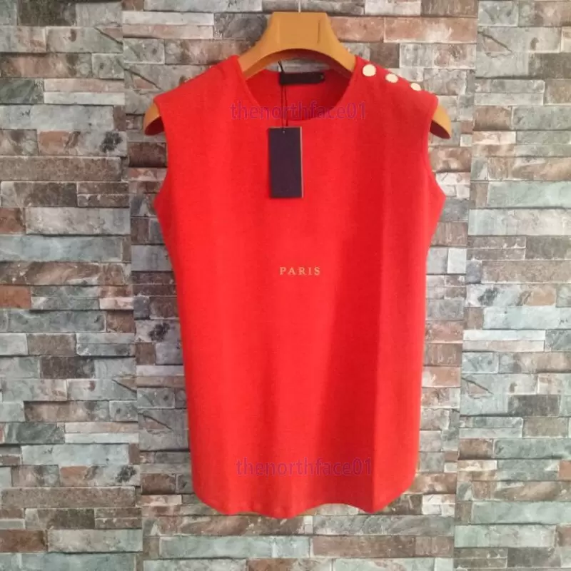 

Famous Womens Designer T Shirts High Quality Summer Sleeveless Tees Women Clothing Top Short Sleeve Size S-XL ylO, Brown