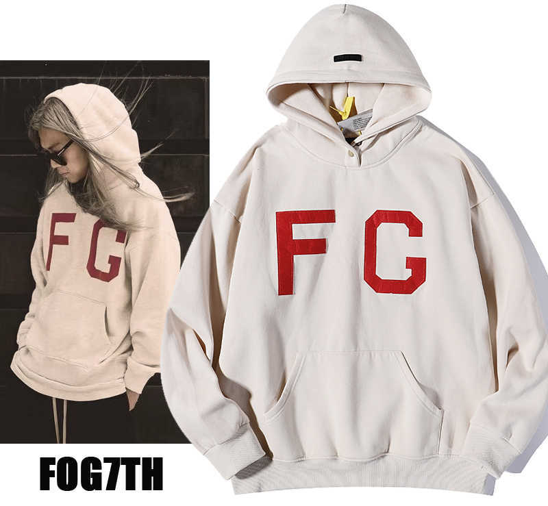

ESS Hoodies Chaopai Autumn and Winter 7TH Rich and Noble FG 3D Flocking Hoodie FOG Mens Womens Loose plush Sweater Sweatshirts, Shipping fee