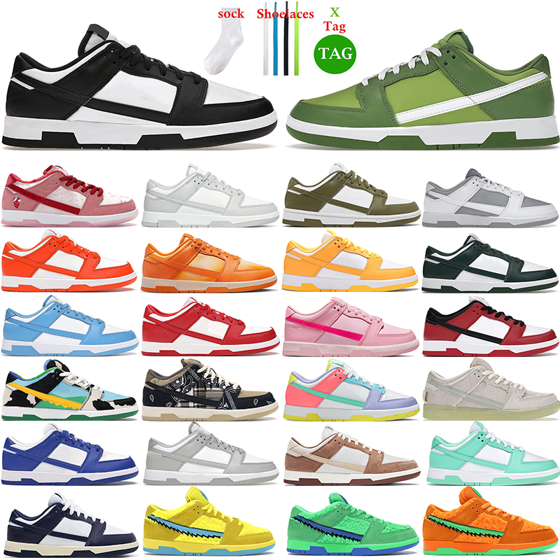 

designer mens womens running Shoes Panda lowTriple Pink Georgetown Medium Olive Vintage Navy outdoor sports sneakers trainers big size