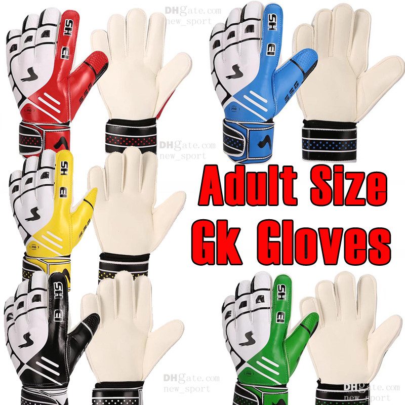 

2023 New Goalkeeper Gloves Adult Men size Finger Protection Professional 5 colors Latex product Men Football Gloves Adults Thicker Goalie Soccer glove