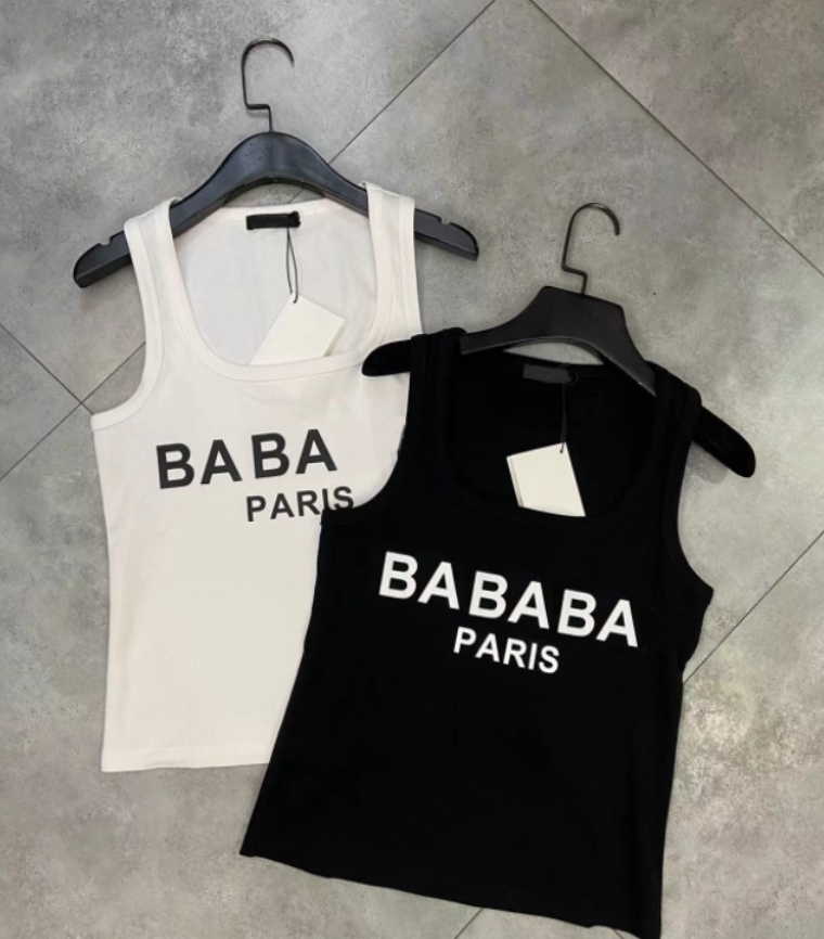 Summer Women Designer Tanks Top Fashion Casual Vest Collection with Letters Lady Vest Tops Fashion Sleeveless Tshirts Blouse Black White Multi St-image-859226967