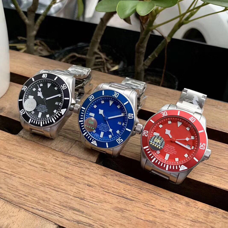 

luxury watch green dial automatic mechanical movement men watches stainless steel male wrist watch business watch, Color 1