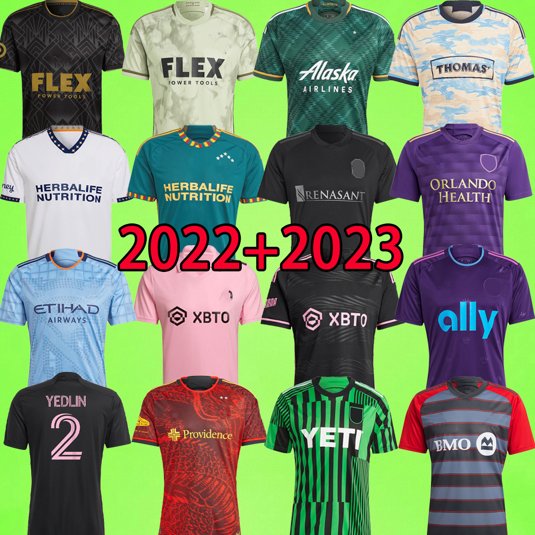 

2023 INTER MIAMI LAFC Soccer Jerseys BECKHAM Philadelphia Player version VELA LA charlotte Toronto Nashville Portland mls Football Shirts Galaxys 23 Orlando Union, 2022 player versoin