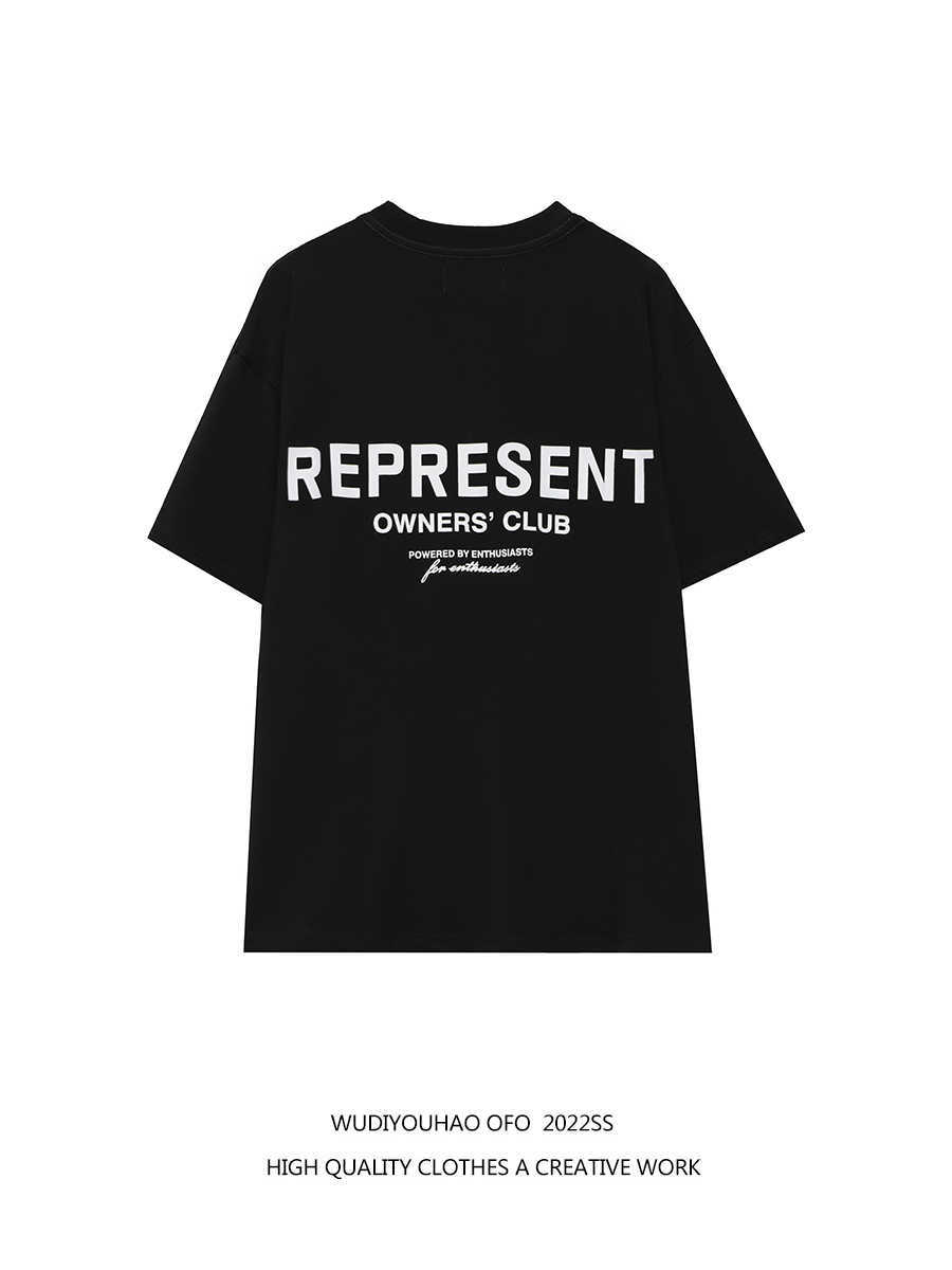 

ESS Tees T-Shirts fashion clothing FEARs OF GOD American Fashion Brand REPRESENT Letter Short Sleeve Men's Women's Loose Short Sleeve T-shirt FOG Couple Summer Top, Dark green
