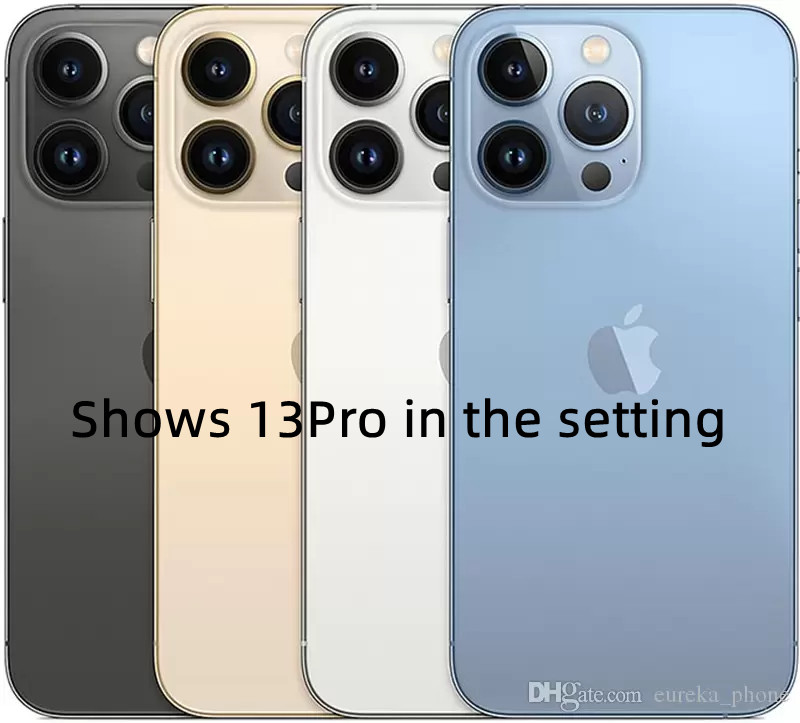 

Apple Original iphone X in 13 pro style phone Unlocked 13pro box&Camera appearance 3G RAM 256GB ROM smartphone, Sierra blue