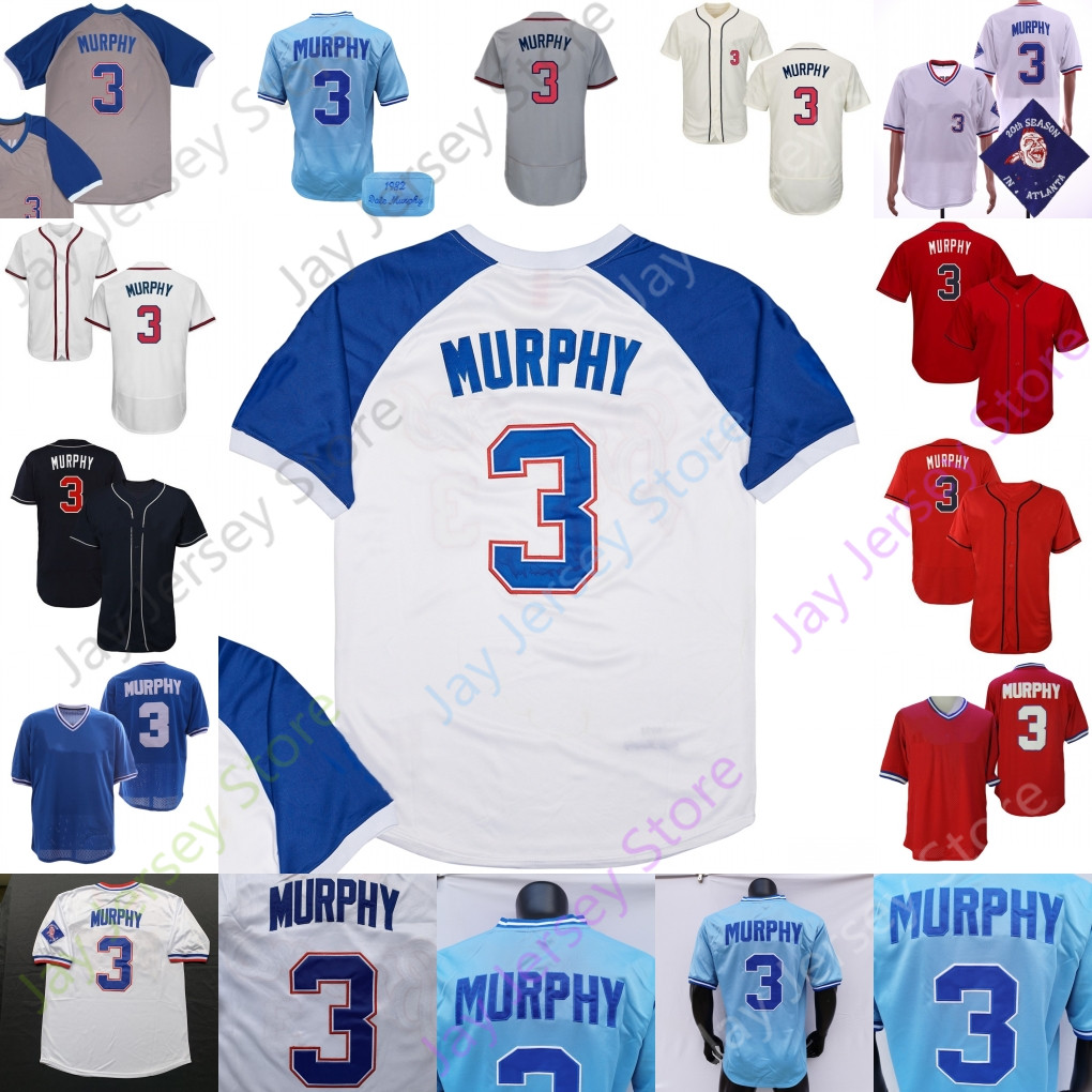 

Dale Murphy Jersey Baseball Vintage 1982 Baby Blue 1980 Red Mesh BP White Pullover 20th All Stitched Home Away Size S-3XL Grey, Bbay blue mesh bp