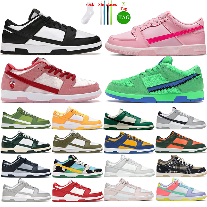 

mens Casual Shoes panda low Triple Pink Chunky Dunky Chlorophyll Kentucky for womens designer sports sneakers trainers Tennis big size, 44