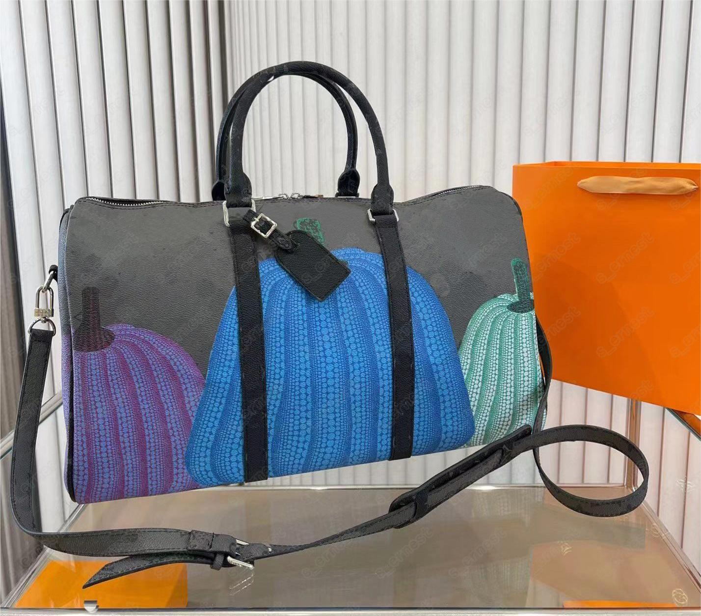 

PUMPKINS Duffle bag X YK KEEPALL Travel large capacity Tote Womens mens Luxury Designer crossbody handbag clutch Shoulder bags pochettes M46441, 03