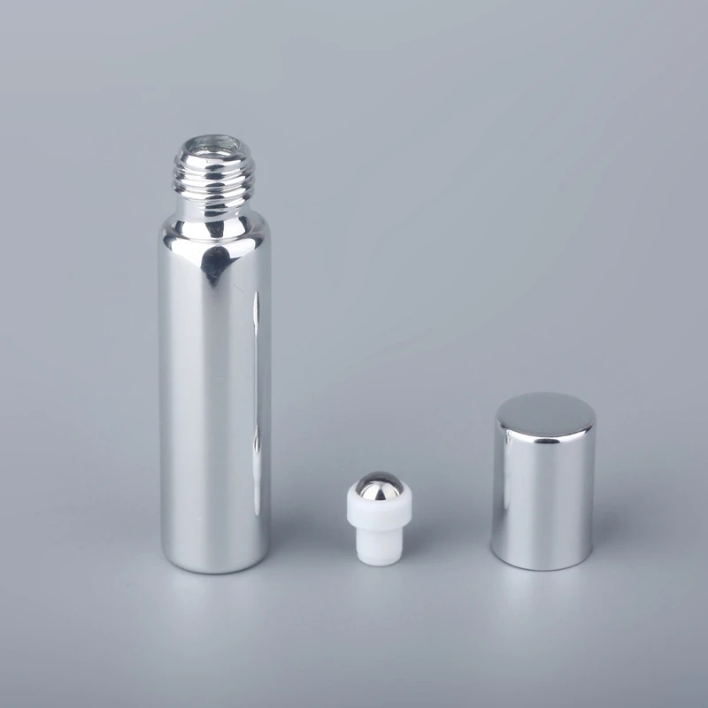 

Refillable Glass Roll On Bottles Essential Oil Perfume Bottle Jars with Stainless Steel Roller Balls for Travel