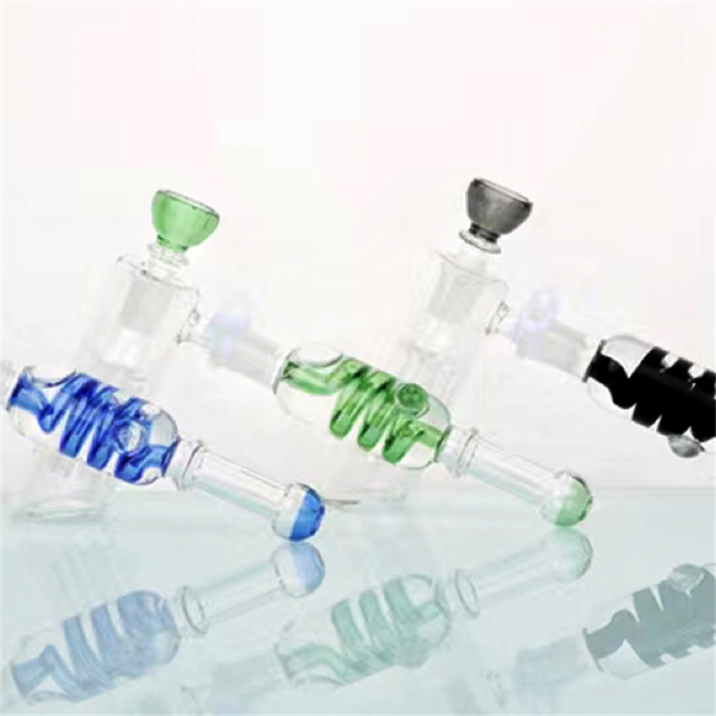 

Pipe hammer type bubbler with glycerol chamber glass bong 14mm