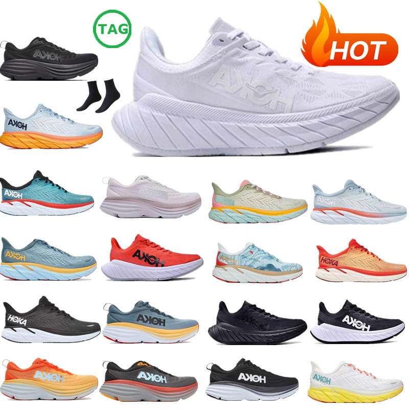 

Real Teal Aquarel Running Shoes HOKA ONE ONE Bondi 8 Carbon X2 Triple black white Clifton 8 Athletic Shoe Shock Absorbing Road Fashion Amber Yellow Sports Sneakers