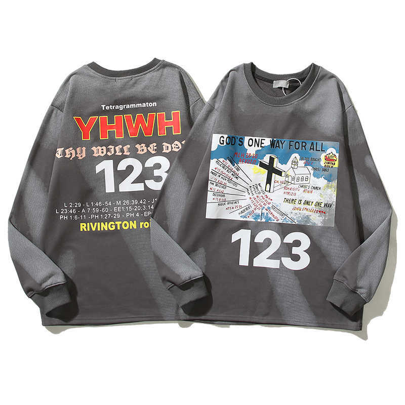 

ESS Hoodies FEARs OF GOD fog x rrr123 co branded high street loose cross printed long sleeve sweater for Mens Womens Sweatshirts, Shipping fee