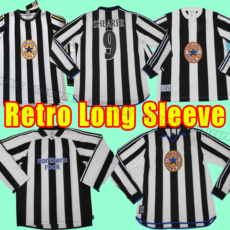 

Long sleeve New castle SOCCER jerseys NUFC SHEARER Retro HAMANN SHEARER PINAS UNITED OWEN classic FOOTBALL SHIRTS Ginola 03 05 95 97 99 00 2003 2004 2005 1995 1998 1997