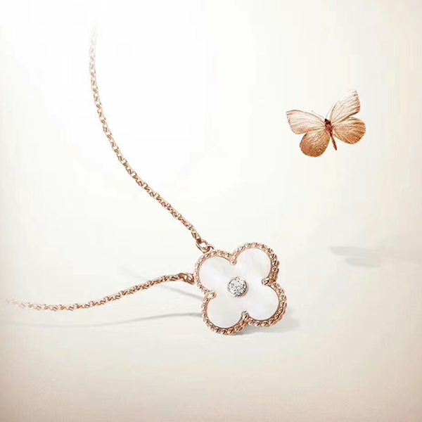

four leaf clover necklace Natural Shell Gemstone Gold Plated 18K designer for woman T0P Advanced Materials European size jewelry classic style anniversary gift 022