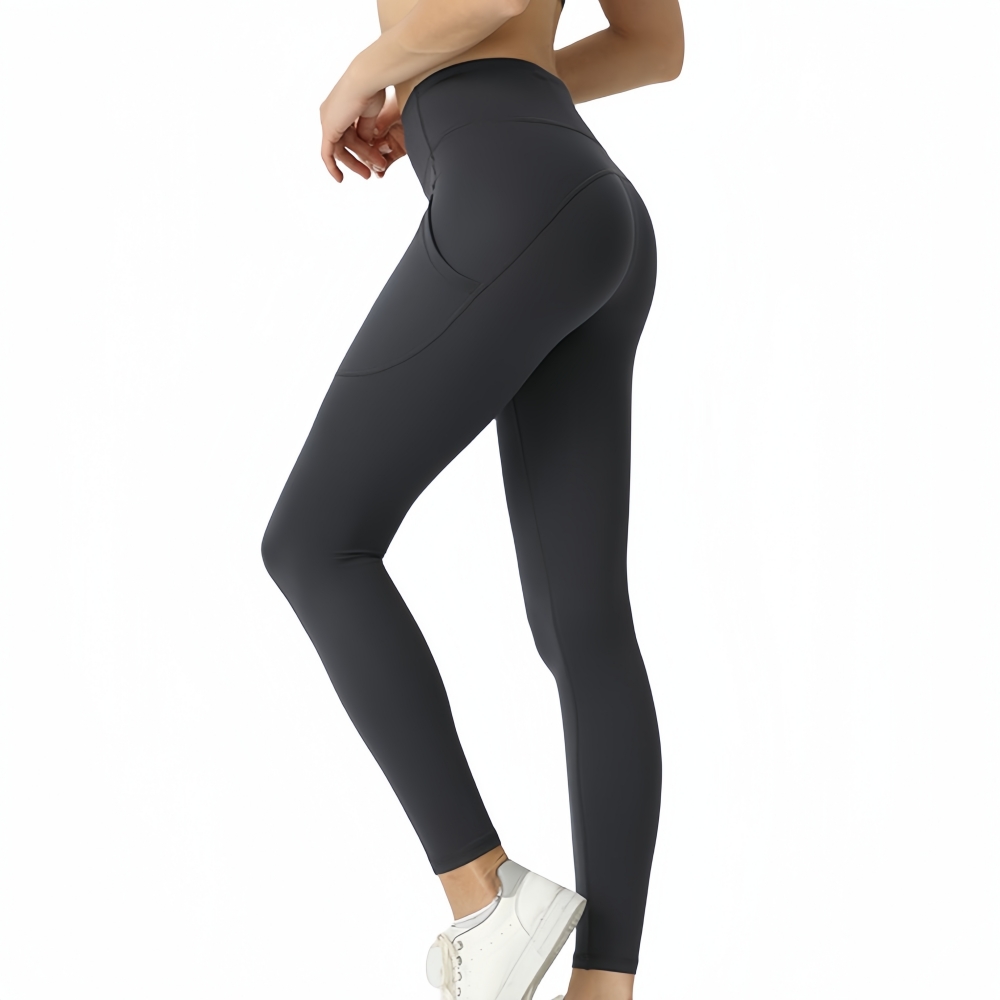 Lu Yoga Outfits Breathable Tights Seamless 6 Colors Multi Pocket Gym Workout Clothes Running Leggings Pants Fitness Joggers for Women Indoor Outd-image-798272235