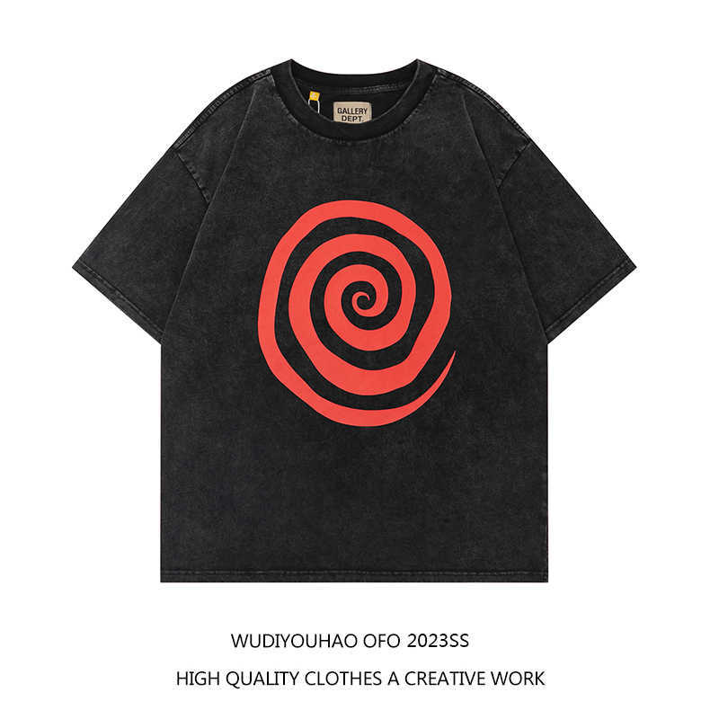 

ESS Tees T-Shirts Luxury Designer fashion clothing FEARs OF GOD Fog Galleryse depts 2023 New American Wash Printed Loose Cotton Men's Women's T-shirts, Wash black